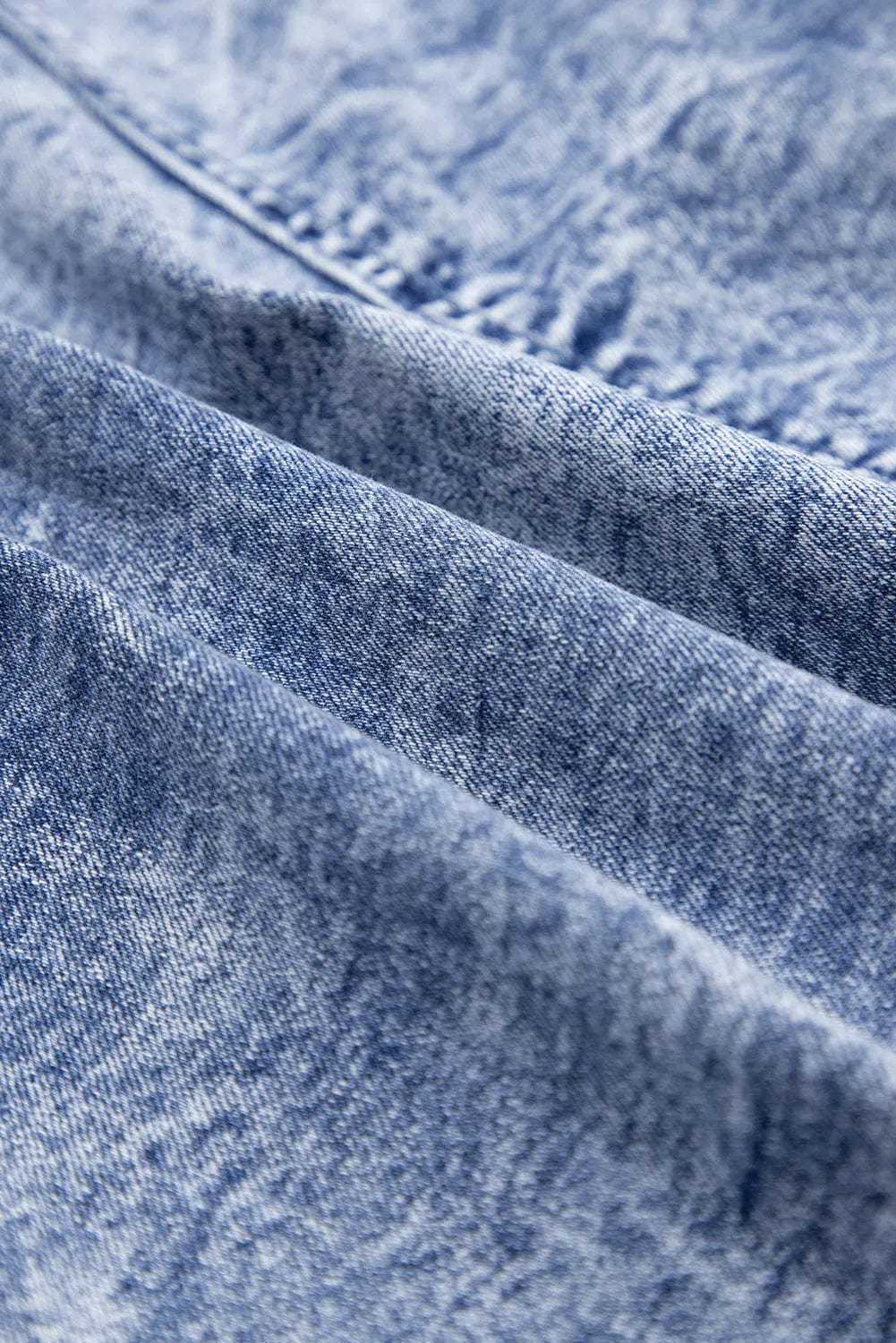 Denim Dresses Bustier Mini Denim Dress - Chic and Edgy