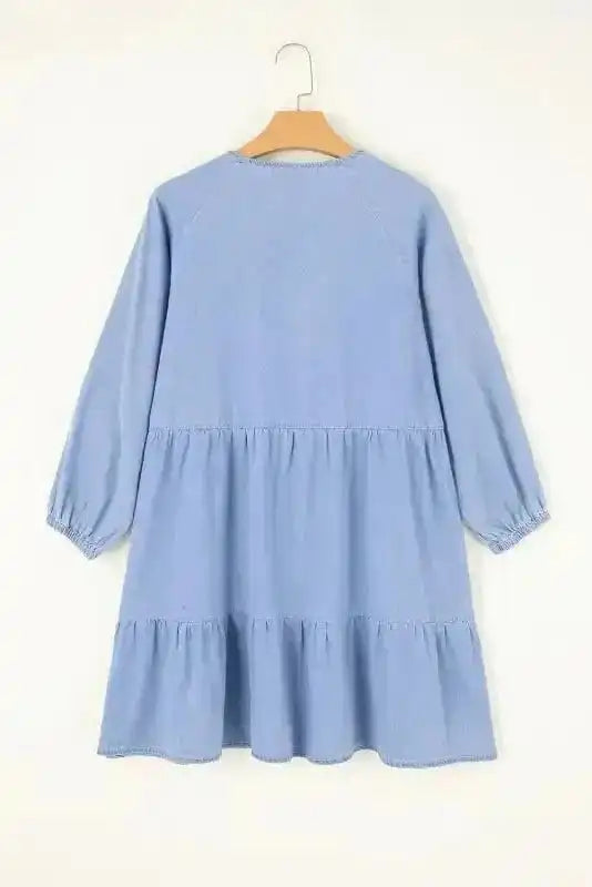 Denim Dresses Chambray Charm Mini Dress