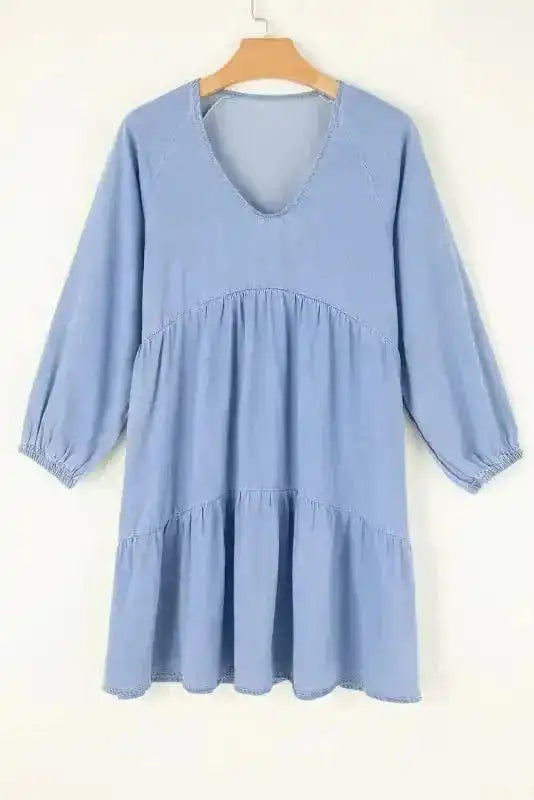 Denim Dresses Chambray Charm Mini Dress