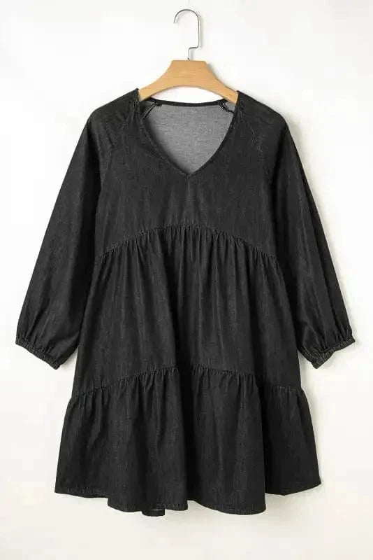 Denim Dresses Chambray Charm Mini Dress