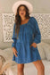 Denim Dresses Comfort-Fit Mini Denim Dress
