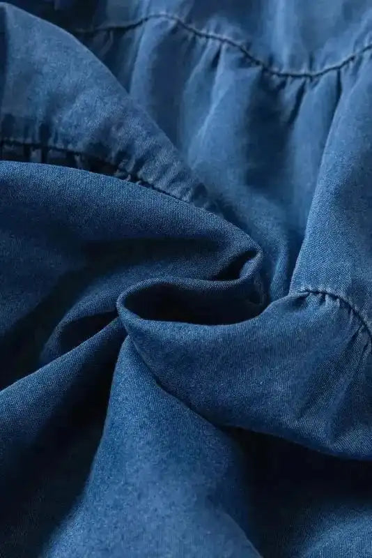 Denim Dresses Comfort-Fit Mini Denim Dress