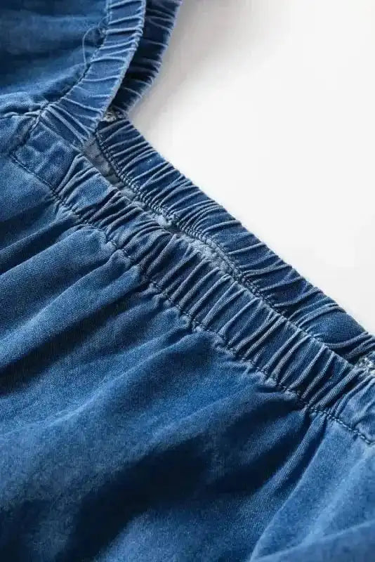 Denim Dresses Comfort-Fit Mini Denim Dress