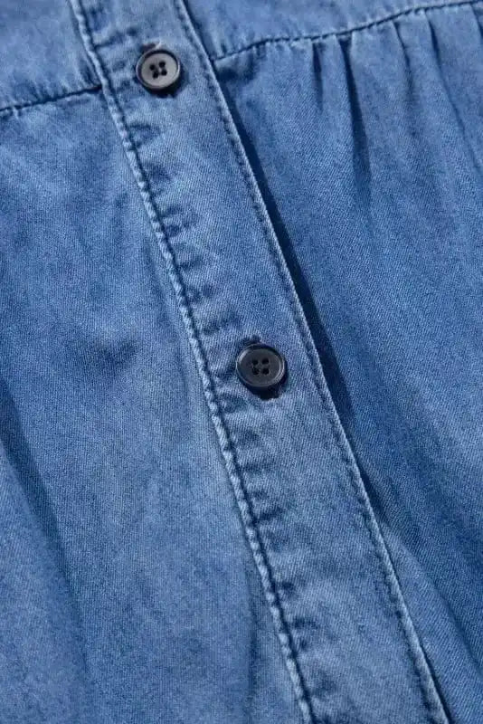 Denim Dresses Denim Dainty Tiered Dress