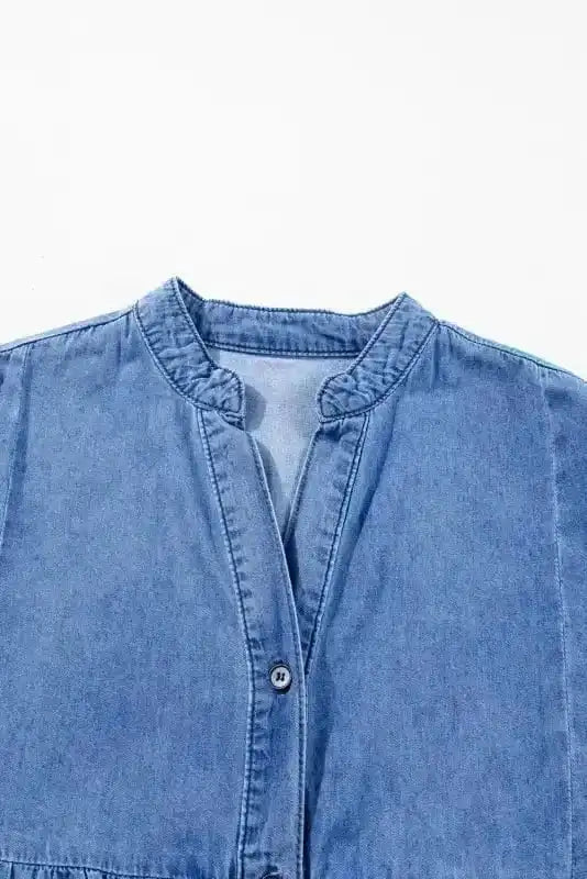 Denim Dresses Denim Dainty Tiered Dress