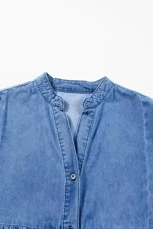Denim Dresses Denim Dainty Tiered Dress