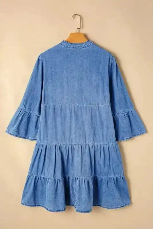 Denim Dresses Denim Dainty Tiered Dress
