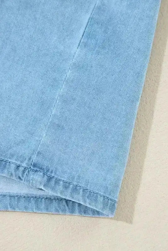 Denim Dresses Denim Dream Ruffle Shift Dress