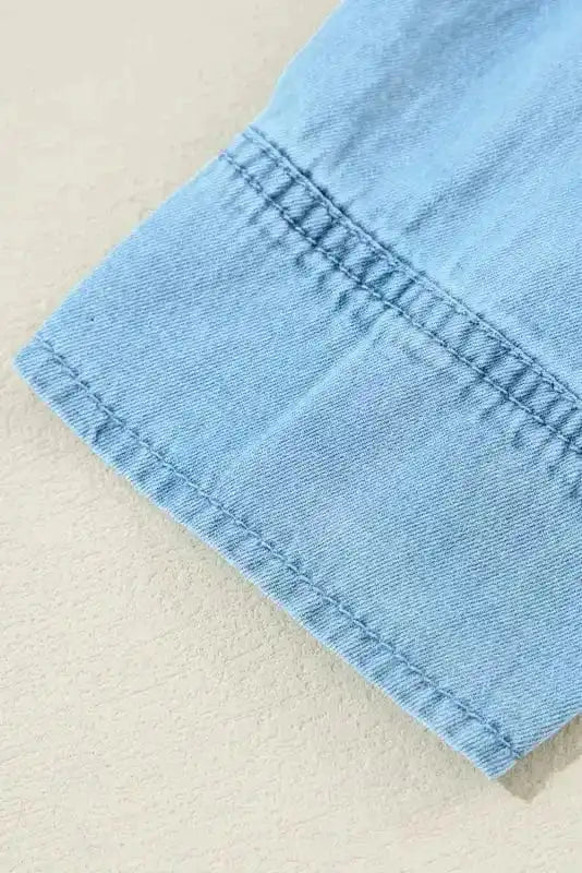 Denim Dresses Denim Dream Ruffle Shift Dress