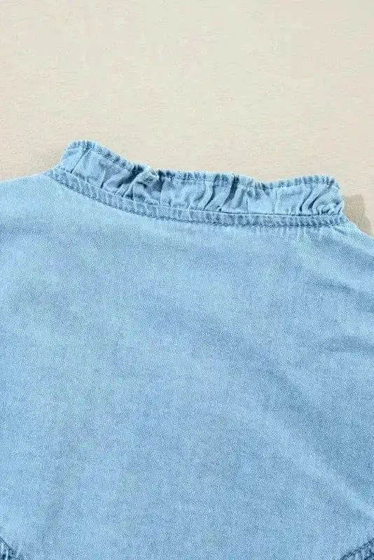 Denim Dresses Denim Dream Ruffle Shift Dress