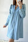 Denim Dresses Denim Dream Ruffle Shift Dress