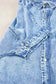 Denim Dresses Loose Chambray Dress - Short Sleeve