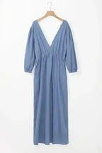 Denim Dresses Ocean Breeze Chambray Maxi Dress