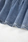 Denim Dresses Puff Sleeve Denim Mini Dress