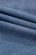 Denim Dresses Puff Sleeve Denim Mini Dress