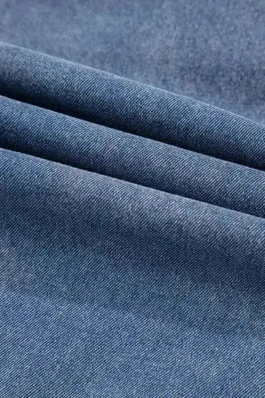 Denim Dresses Puff Sleeve Denim Mini Dress