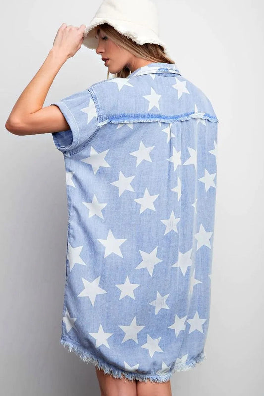 Denim Dresses Stellar Edge Denim Dress