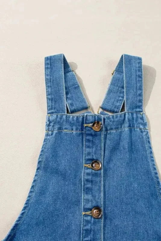 Denim Dresses Strappy Chic Denim Mini Dress