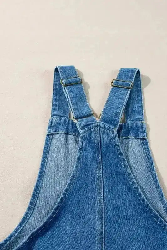 Denim Dresses Strappy Chic Denim Mini Dress