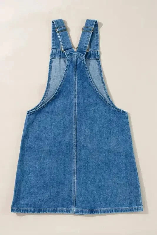 Denim Dresses Strappy Chic Denim Mini Dress