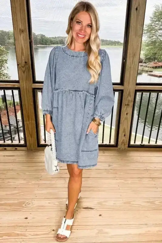 Denim Dresses Urban Breeze Denim Dress