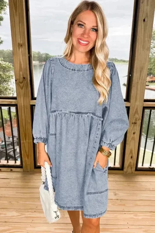 Denim Dresses Urban Breeze Denim Dress