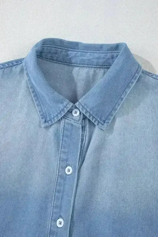 Denim Dresses Urban Chic Denim Tunic Dress