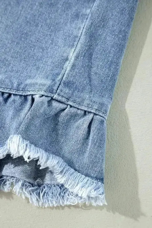 Denim Jackets Frayed Fantasy Denim Jacket