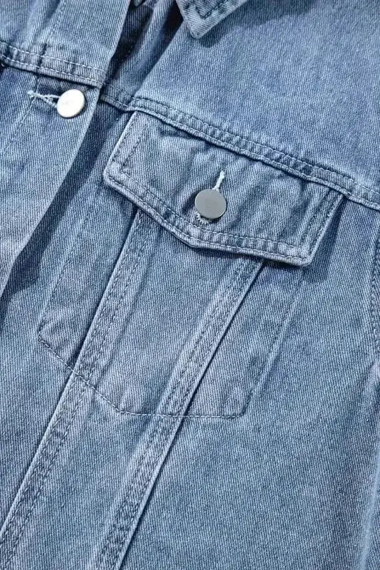 Denim Jackets Frayed Fantasy Denim Jacket