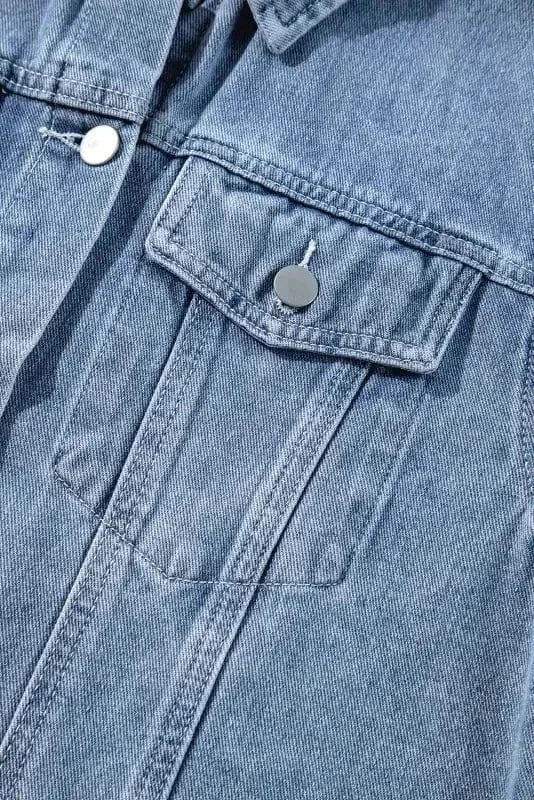 Denim Jackets Frayed Fantasy Denim Jacket