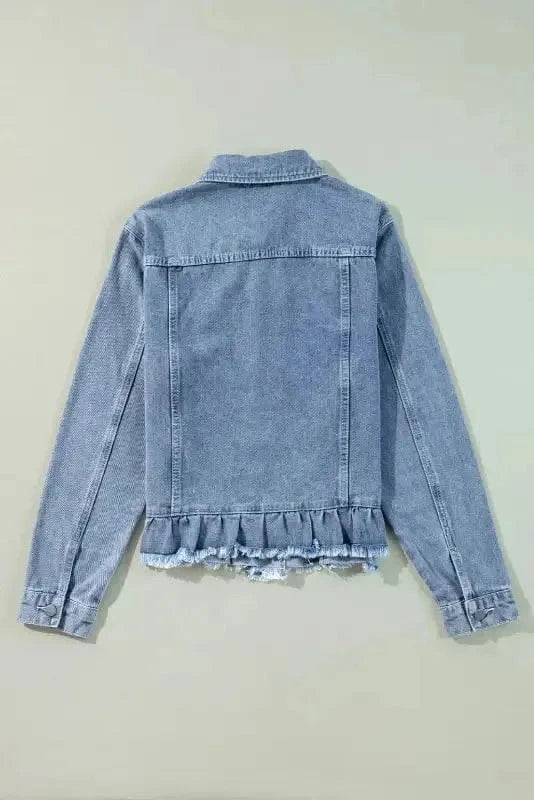 Denim Jackets Frayed Fantasy Denim Jacket