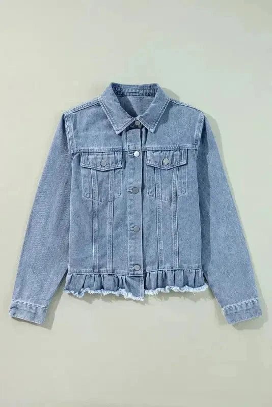 Denim Jackets Frayed Fantasy Denim Jacket