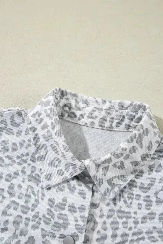 Denim Jackets Leopard Fashionista Denim Jacket