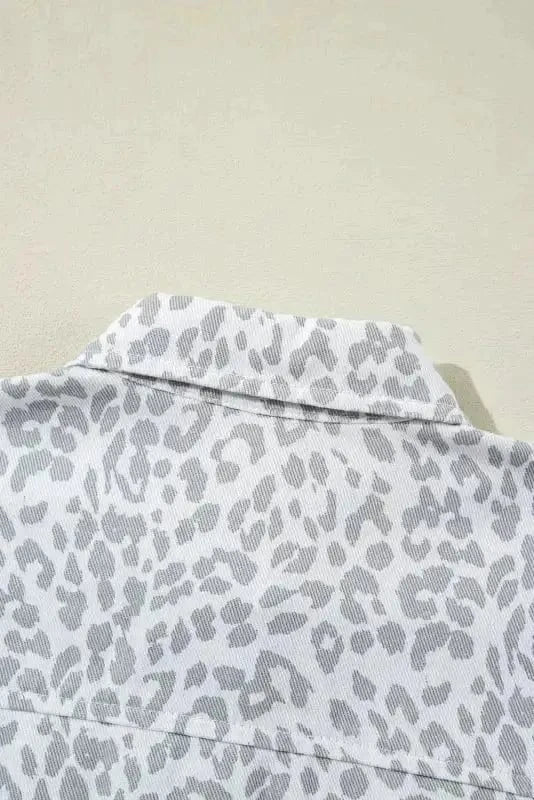 Denim Jackets Leopard Fashionista Denim Jacket