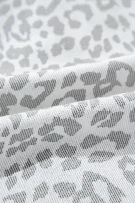 Denim Jackets Leopard Fashionista Denim Jacket