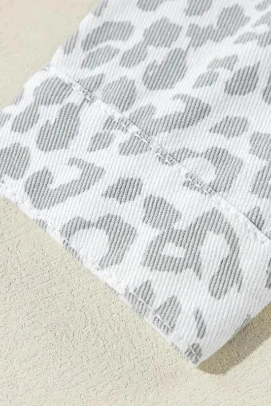 Denim Jackets Leopard Fashionista Denim Jacket