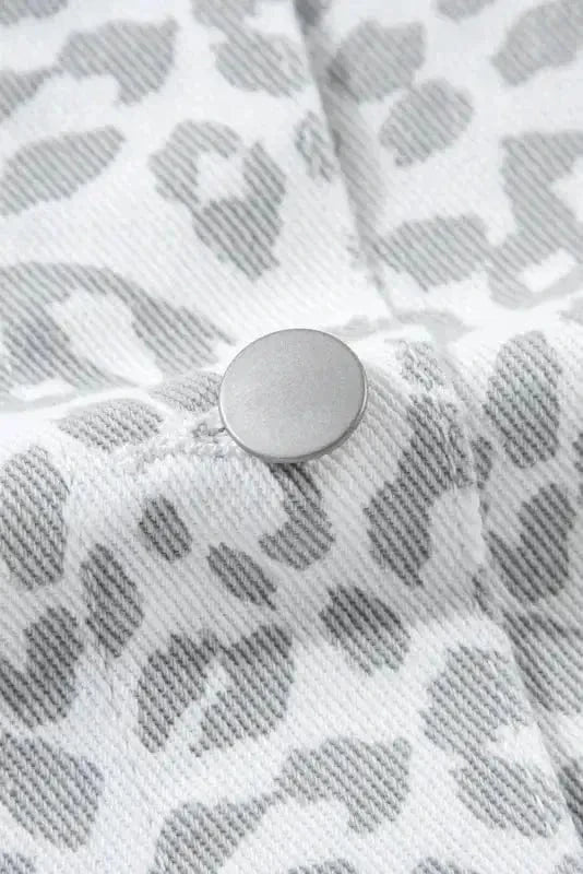 Denim Jackets Leopard Fashionista Denim Jacket