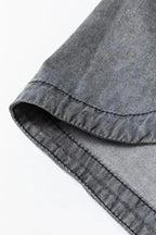 Denim jackets Patched Pocket Split Denim Jacket