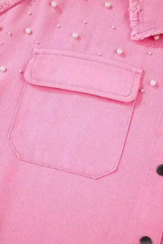 Denim jackets Pearl Beaded Denim Jacket