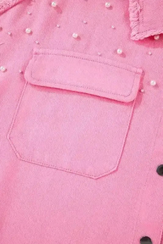 Denim jackets Pearl Beaded Denim Jacket