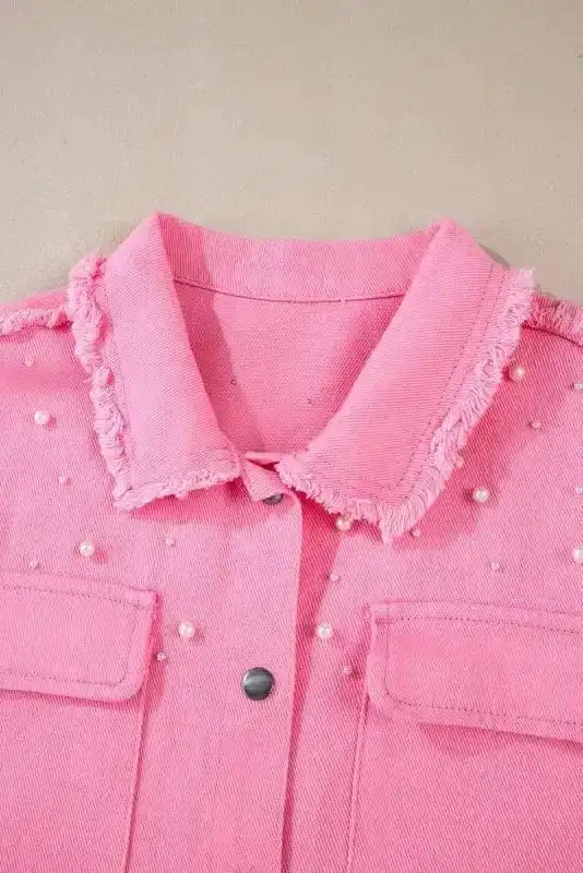 Denim jackets Pearl Beaded Denim Jacket
