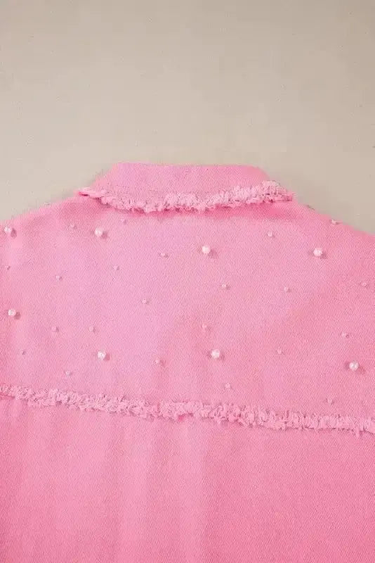 Denim jackets Pearl Beaded Denim Jacket