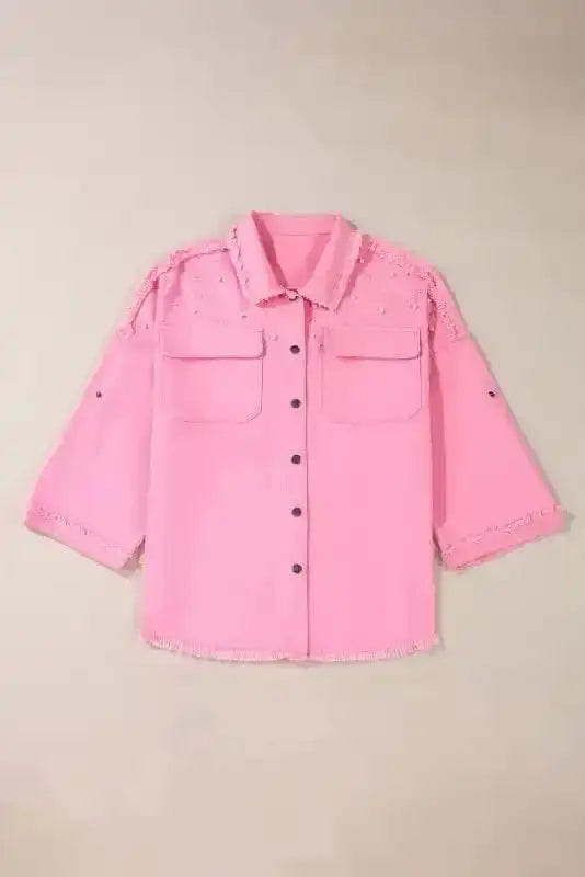 Denim jackets Pearl Beaded Denim Jacket