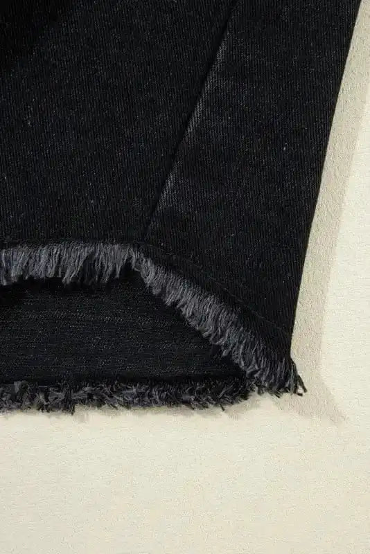 Denim Jackets Rebel Plaid Hooded Denim Jacket