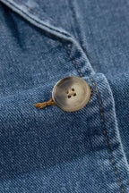Denim Jackets Urban Edge Lapel Denim Jacket