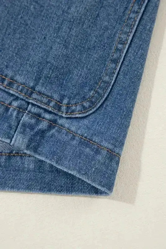 Denim Jackets Urban Edge Lapel Denim Jacket