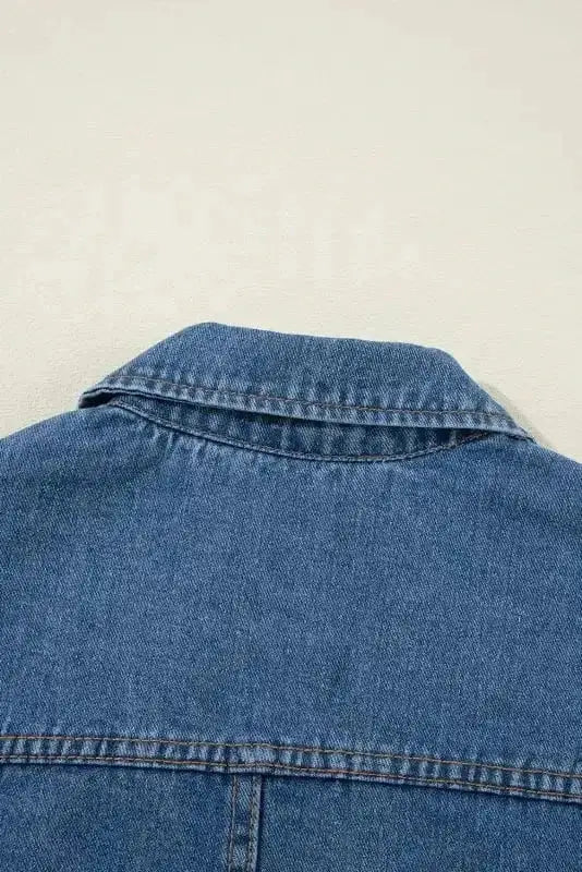 Denim Jackets Urban Edge Lapel Denim Jacket