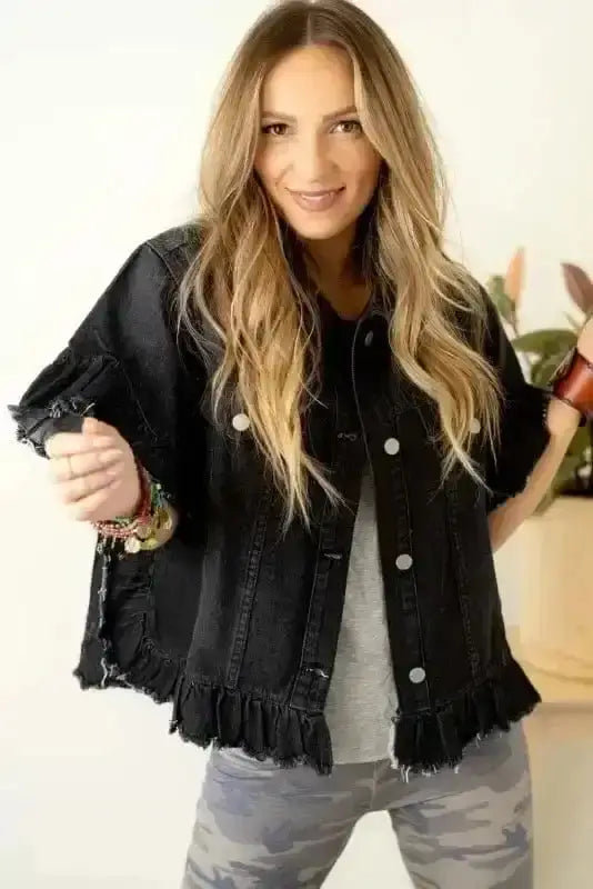 Denim Jackets Urban Fray Denim Jacket