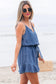 Denim Rompers Ashleigh Strappy Chambray Romper - Denim Jumpsuit for Women | Summer Casual Playsuit