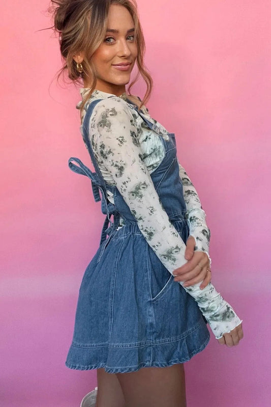 Denim Rompers Fashionfitz Bib Denim Romper for Trendy Style